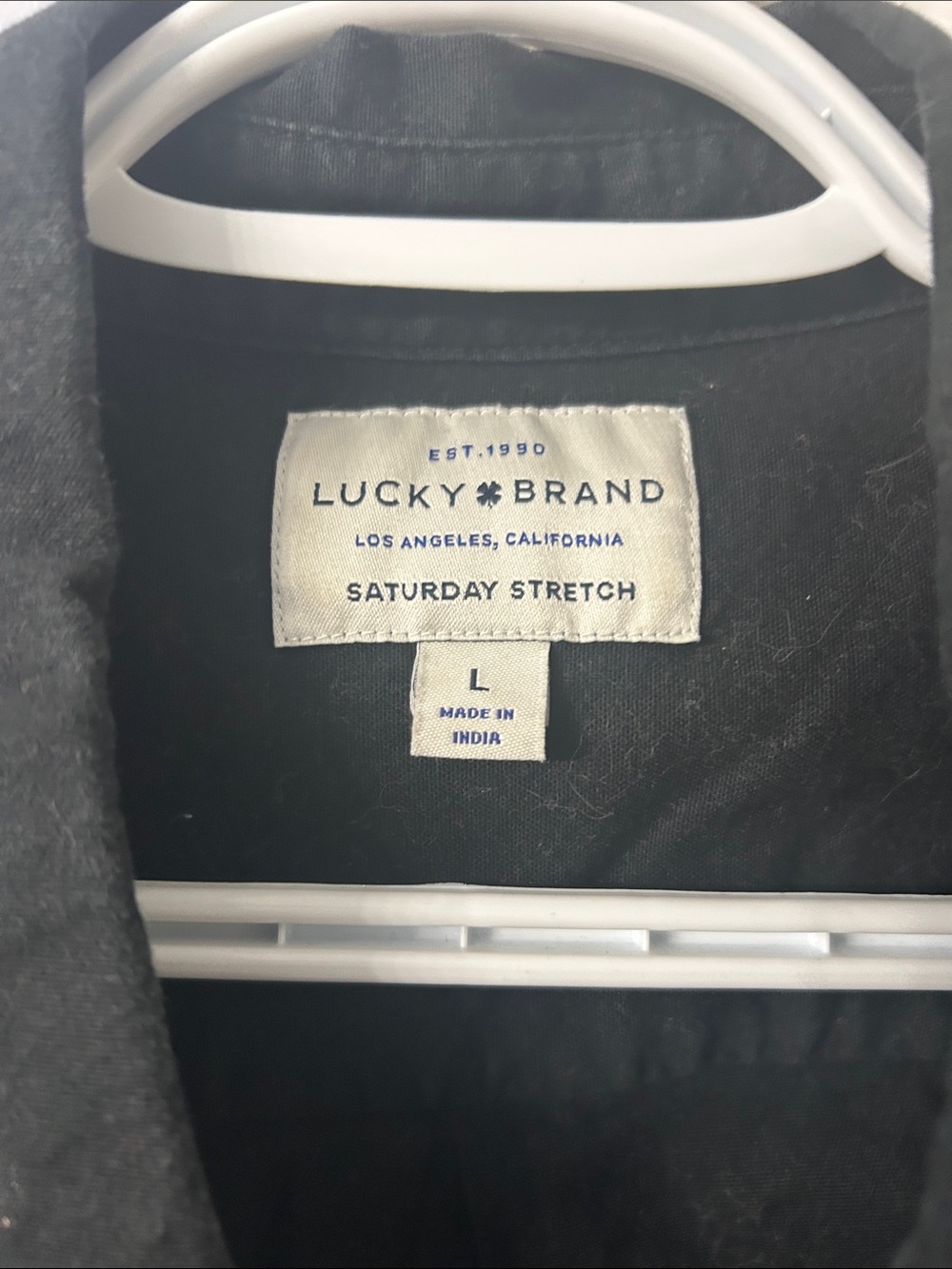 Lucky Brand Men's Black Lightweight Button-Down Shirt Jacket - Picture 2 of 3
